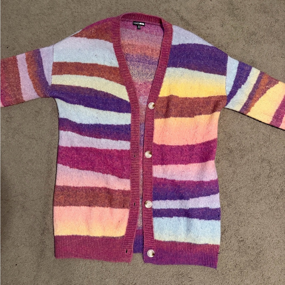 Colorful Striped Women's Sweater